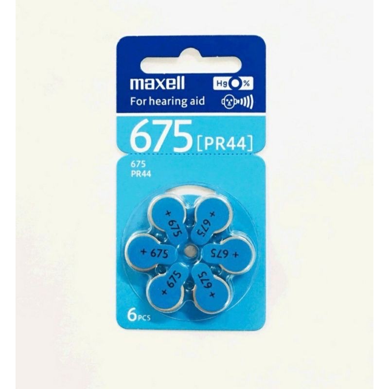 Pin máy trợ thính Sony 675 PR44 vỉ 6 viên