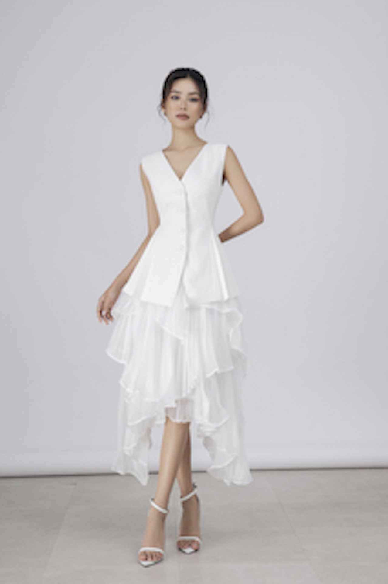 Des Fleurs chân váy dập li - Iris Pleated Skirt