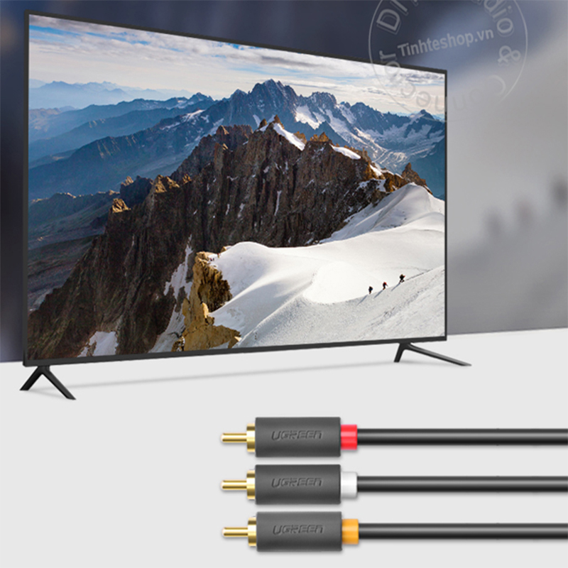 Cáp AV 3 đầu 1.5M đến 5M Ugreen AV105 - Dây RCA 3 ra 3