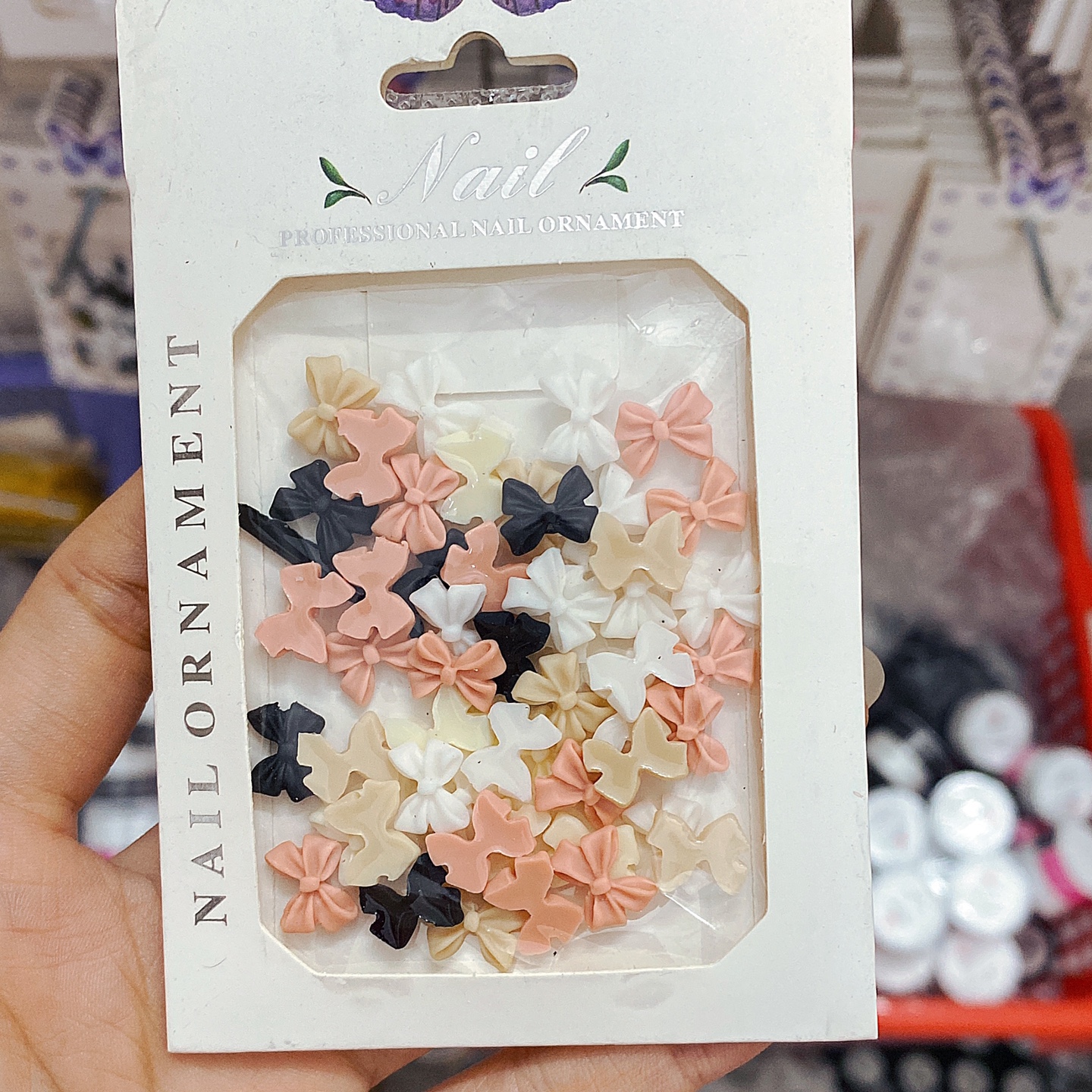 Charm Nơ Phụ Kiện Đính Móng - Mini Nails