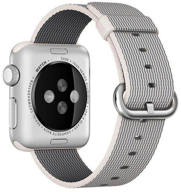 Dây đeo cho Apple Watch White Woven Nylon 38mm