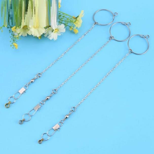 Xích móc khóa chân chim vẹt inox
