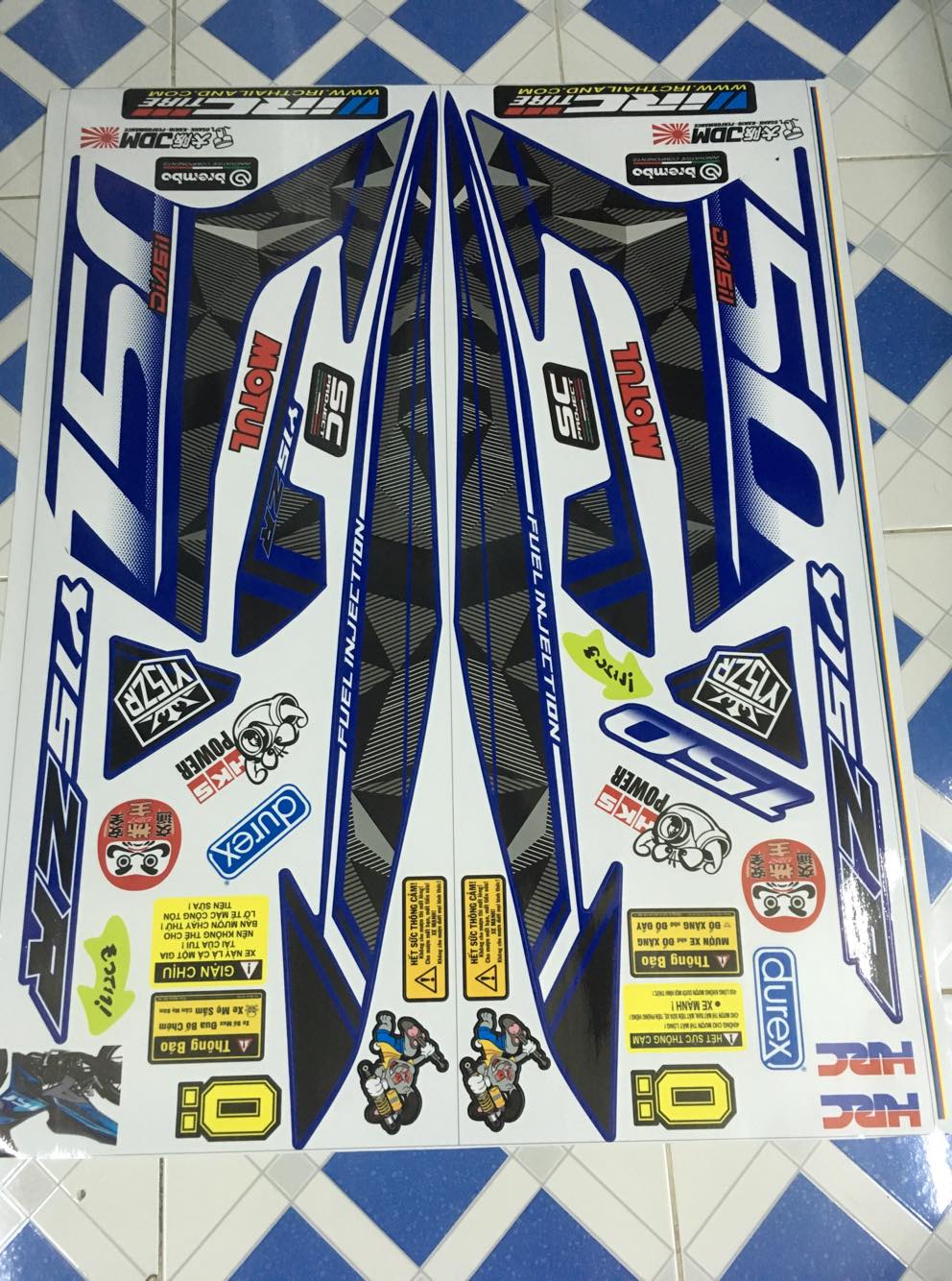 [HCM]TEM RỜI EXCITER 150 MALAY DÁN CHO XE XANH GP