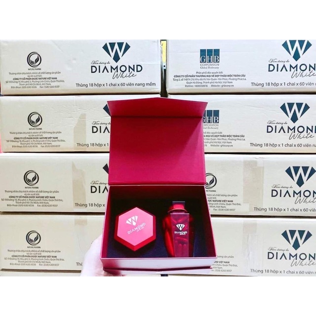 Viên uống trắng da Diamond White (chính hãng Nguyên Tem)