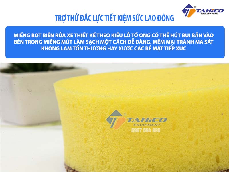 Miếng bọt biển rửa xe hút chân không