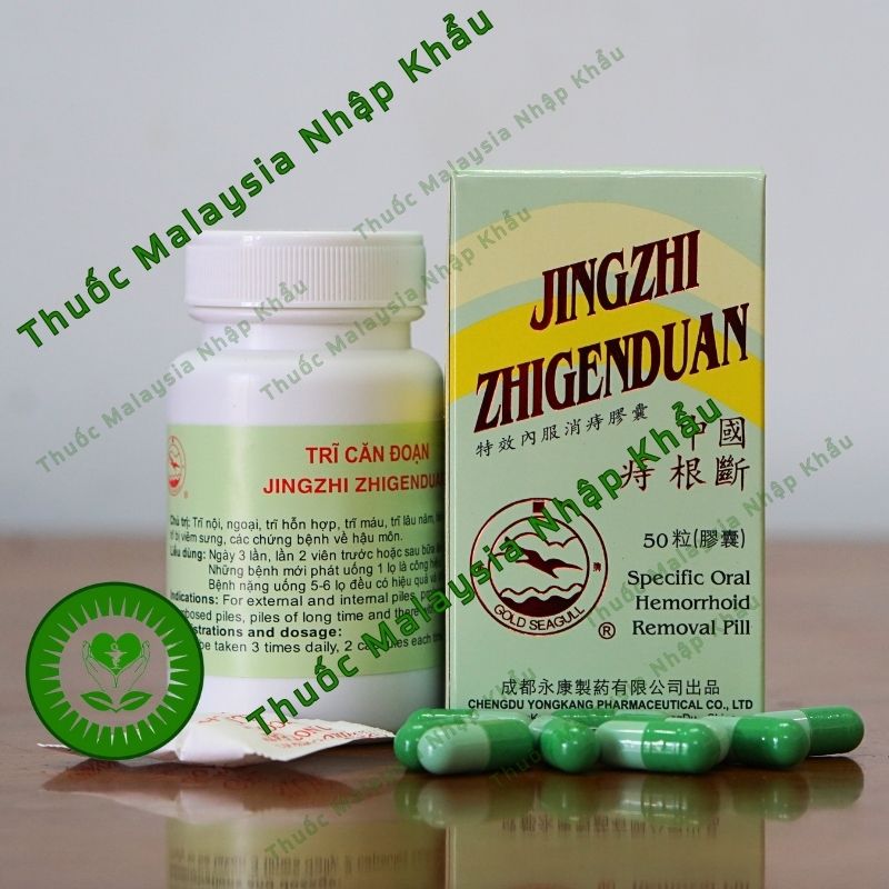 Trĩ Căn Đoạn - Jingzhi Zhigenduan hiệu con én - Hỗ trợ Trĩ nội - Trĩ ngoại - Trĩ hỗn hợp 50 Viên