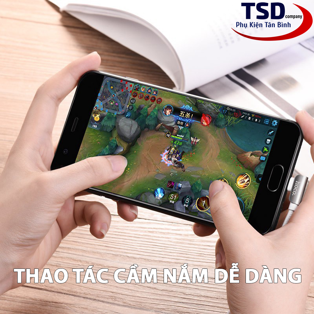 Cáp Sạc Hoco U42 Chính Hãng Chân Gập Chống Gãy ( Lightning – Type C )