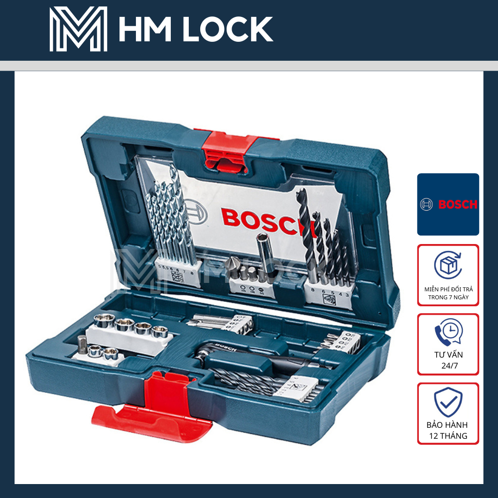 Bộ dụng cụ 41 chi tiết bosch - hàng chính hãng - 2607017396