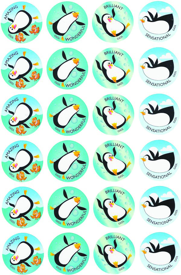 [HCM]Sticker chim cánh cụt khen thưởng em bé