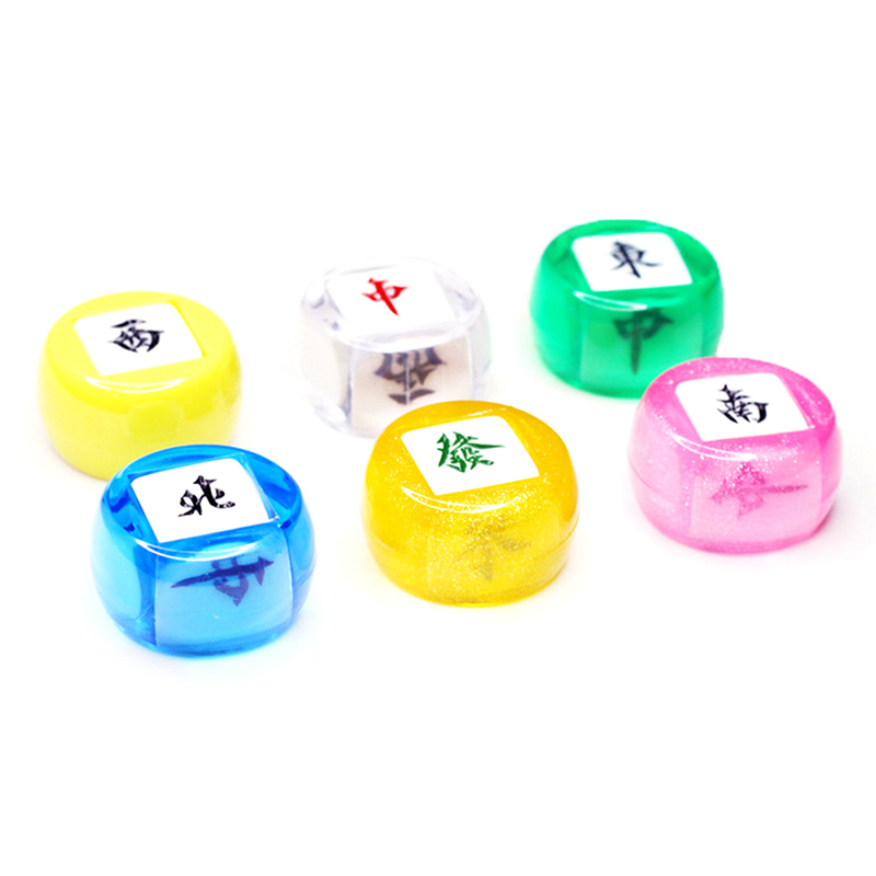 Qin795 Bộ mạt chược giải trí xúc xắc vị trí vòng tròn Đông nam Tây Bắc xúc xắc