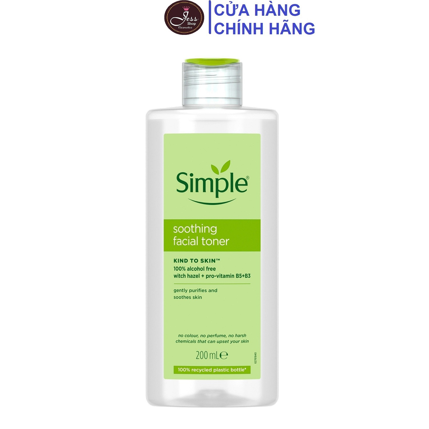 Nước Hoa Hồng Simple Kind To Skin Soothing Facial Toner 200ml