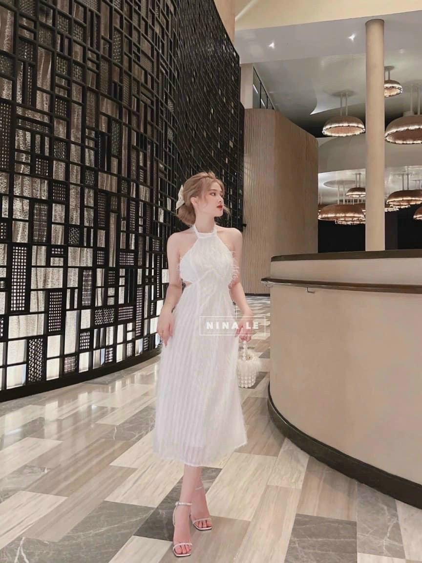 [Nhập RS0822 giảm 30k cho đơn 99k]đầm lông vũ có mút