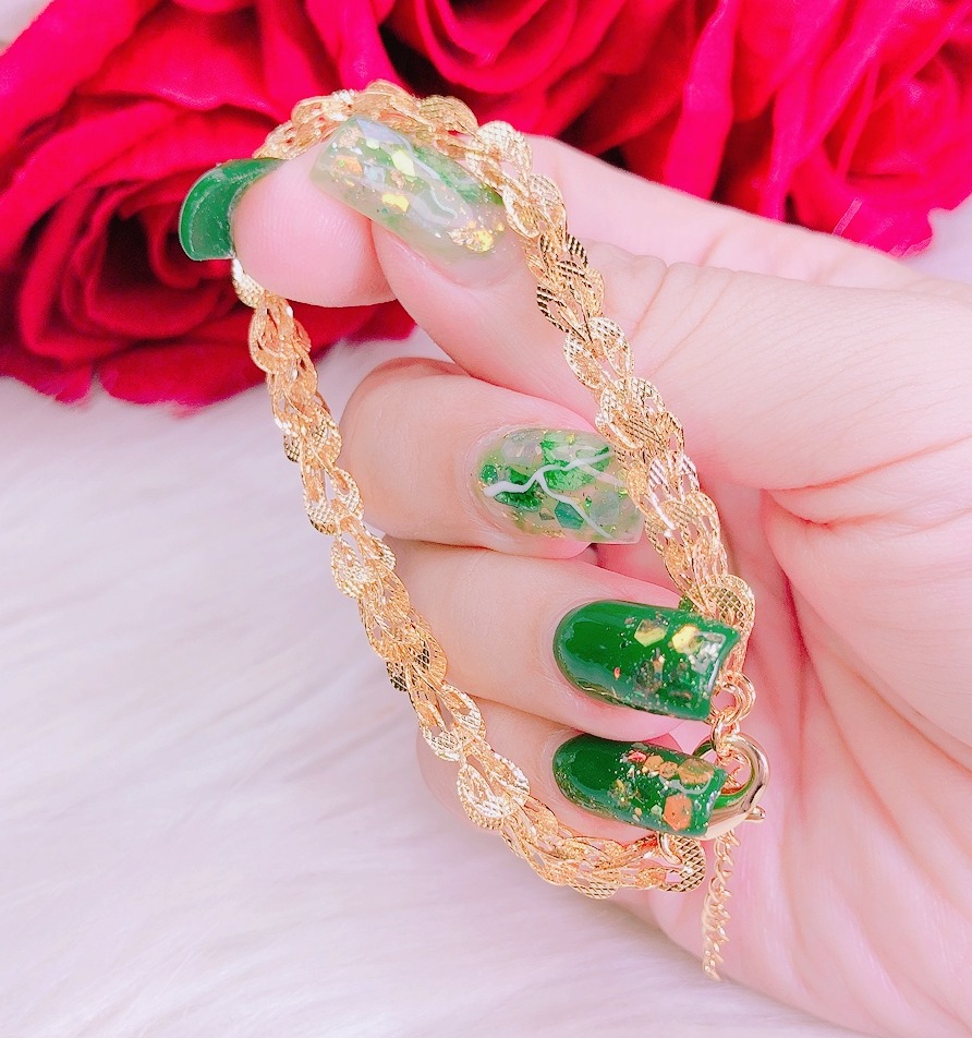 [HCM]Vòng tay nữ lắc tay nữ đẹp mạ vàng thật cao cấp họa tiết đuôi phụng khắc hoa văn siêu tinh tế xinh đẹp Trang sức Gami  VV03111905 - đeo đi làm công sở cực đẹp CAM KẾT KHÔNG ĐEN 1 ĐỔI 1 NẾU KHÔNG HÀI LÒNG