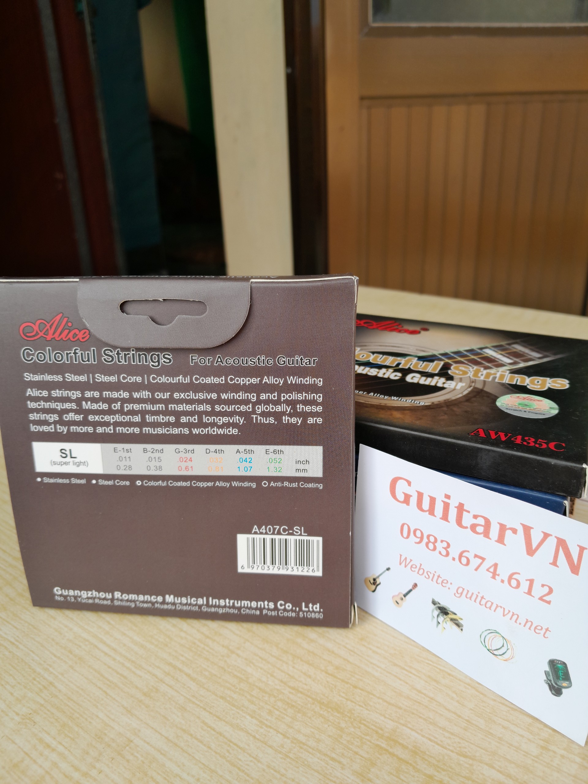 Dây đàn guitar acoustic nhiều màu A407C