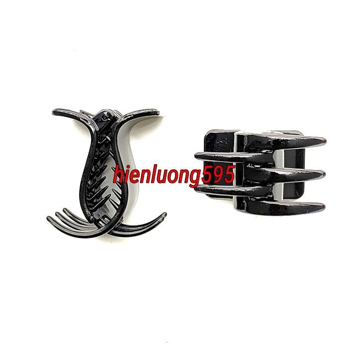 Kẹp tóc càng cua 5 răng màu đen (Lố 12 cái)