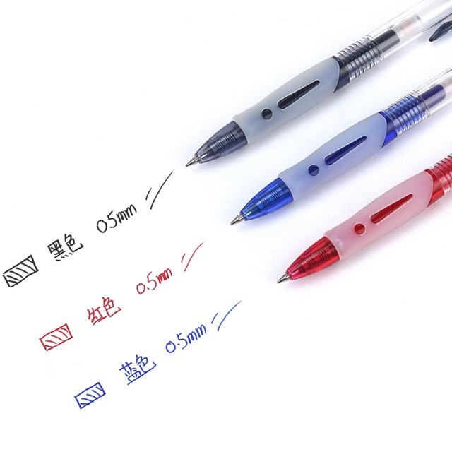 Bút Bi Nước Béo M&G R3 1163 (xanh,đỏ,đen tuỳ chọn)