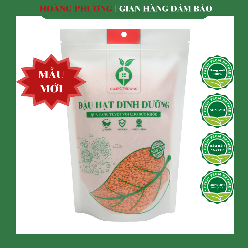 Đậu lăng đỏ tách vỏ ấn độ 500gr free ship đậu lăng đỏ hữu cơ tách vỏ loại 1