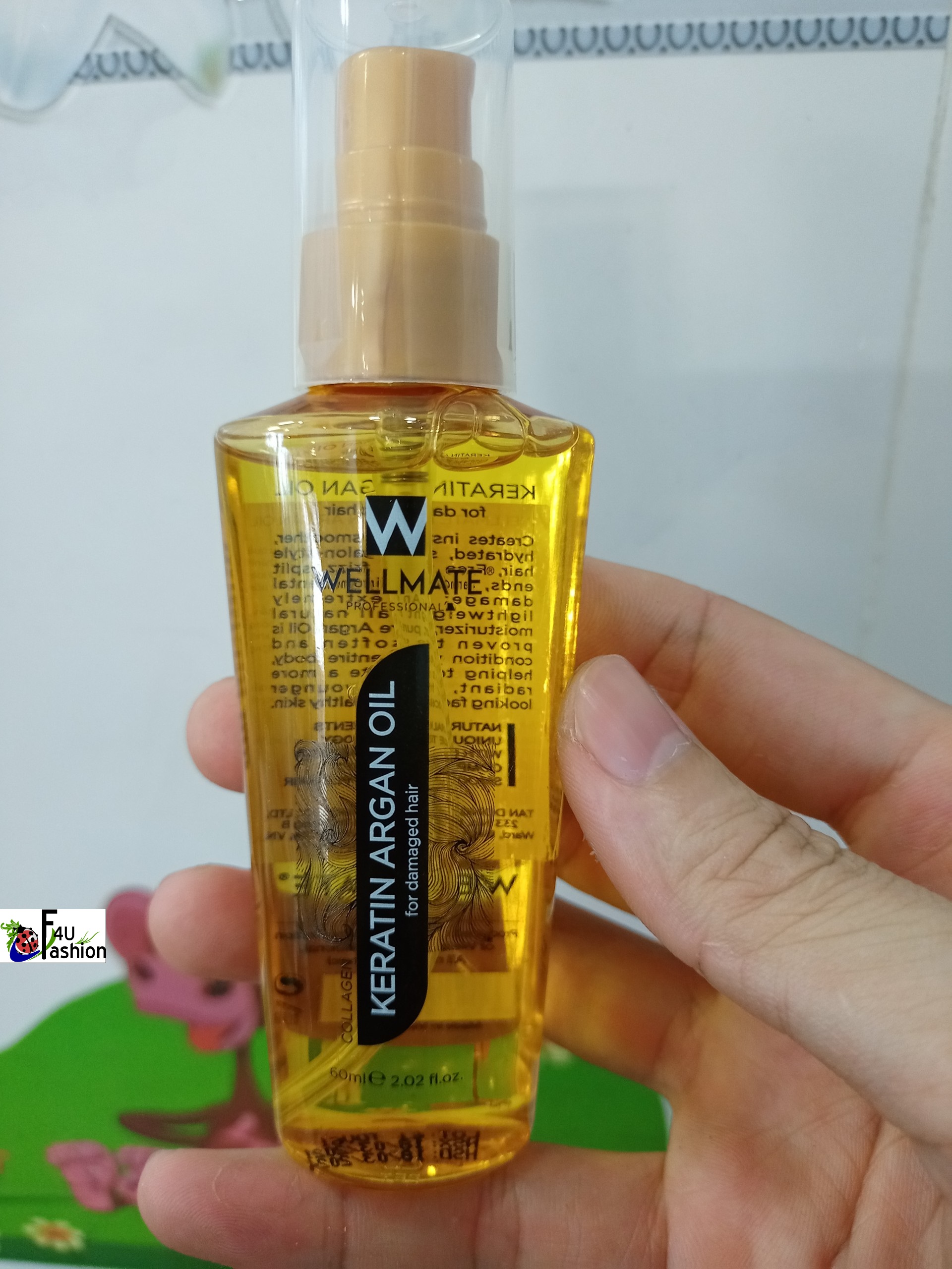 Tinh dầu dưỡng tóc wellmate keratin argan oil