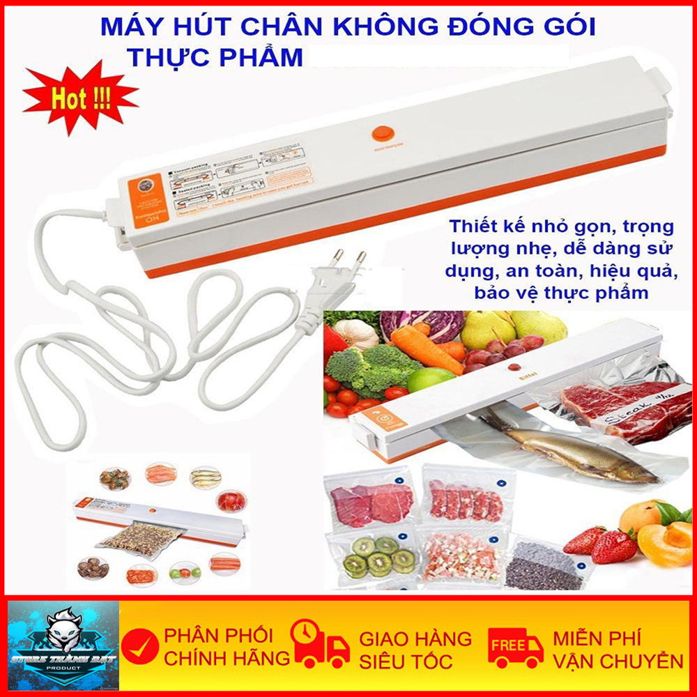 Máy Hút Chân Không Hàn Miện Túi FreshPackpro - Loại Tốt, Tặng 10 Túi, Hàn Miệng Túi, Hút Chân Không - Bảo Hành 1 Năm