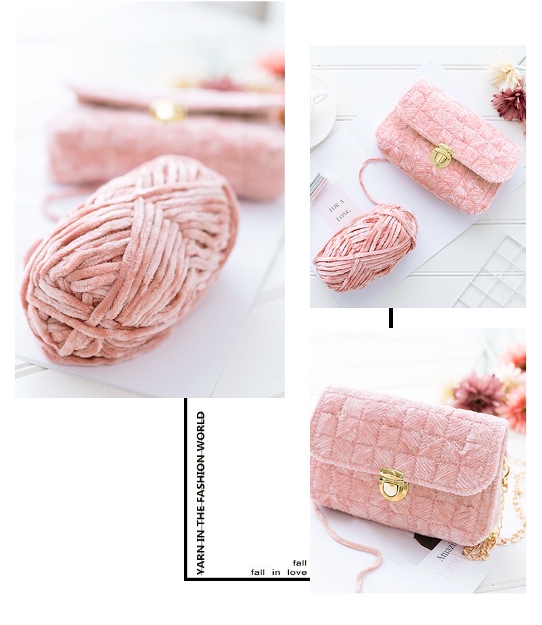 Len nhung chenile cuộn 100gr