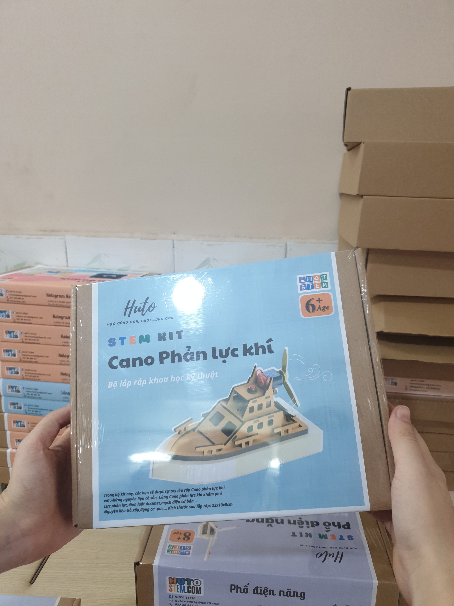Cano Phản Lực, Đồ Chơi Stem Tự Lắp Ráp DIY