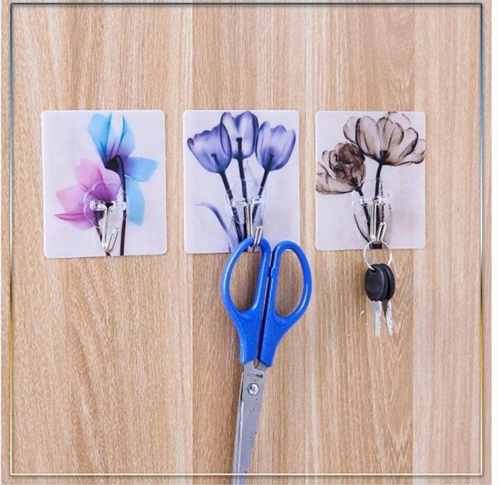 Combo 10 Móc Dán Tường Chịu Lực Họa Tiết 3D