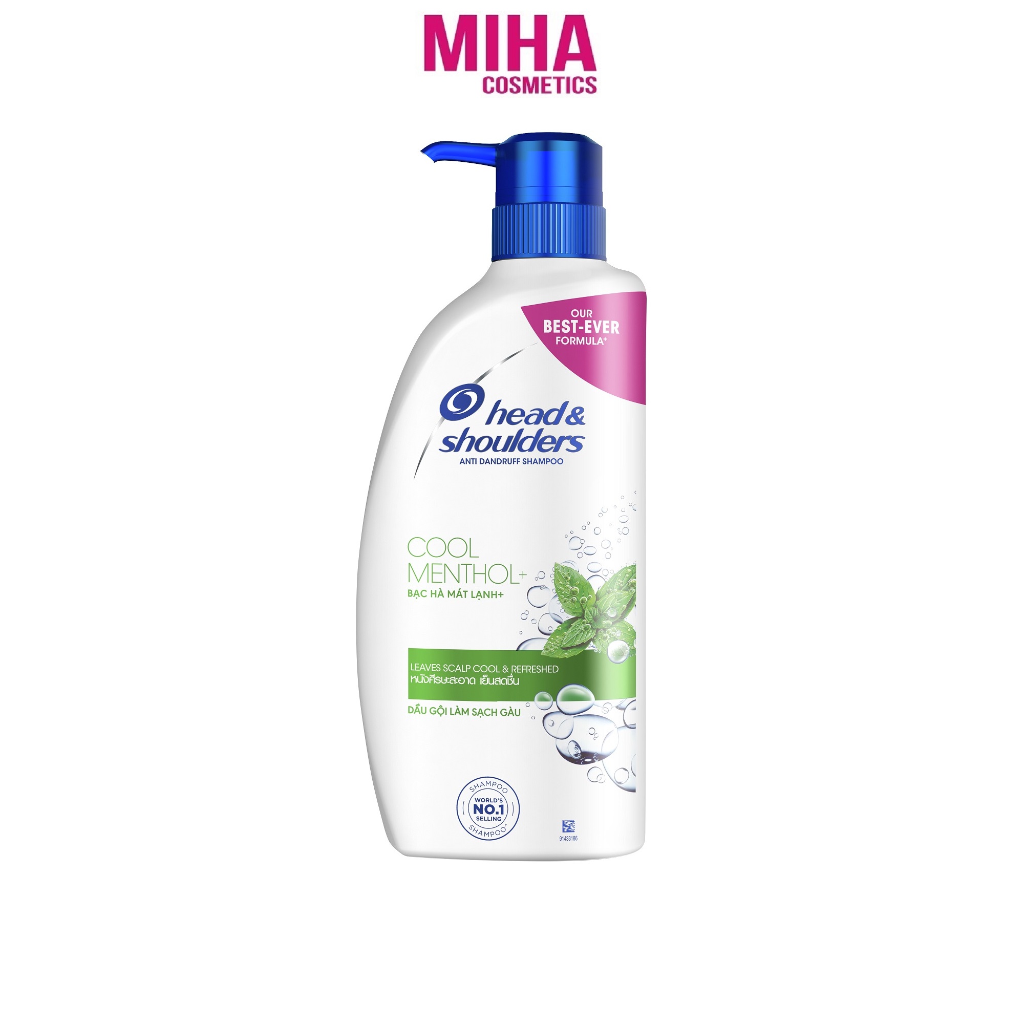 Dầu gội head & shoulders bạc hà sạch gàu 850ml