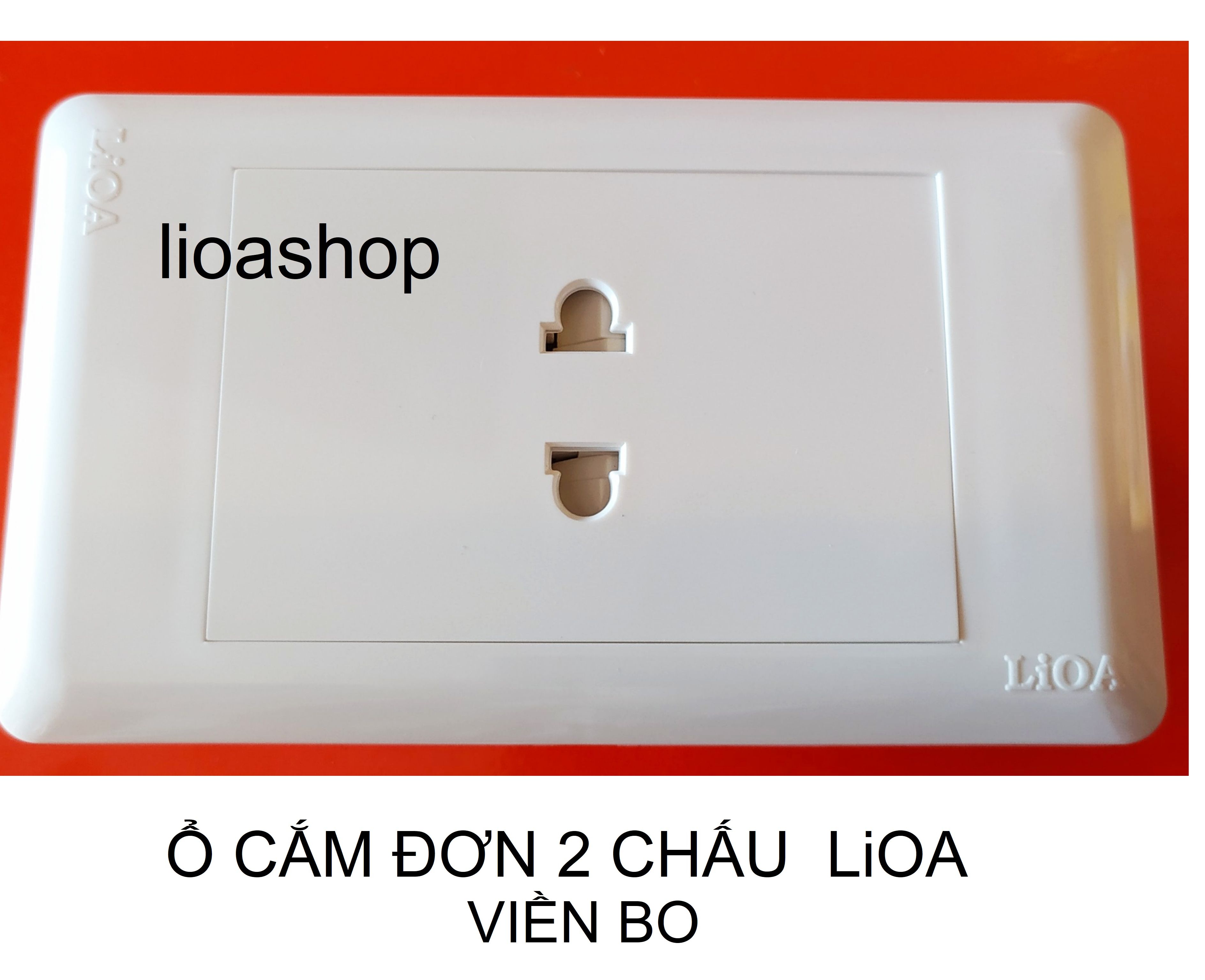 Single 2-Pin Rectangular Socket Lioa
