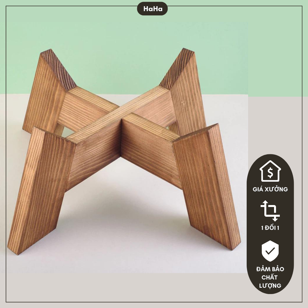 Đôn gỗ để cây cảnh Kệ gỗ Decor chậu cây CCG09