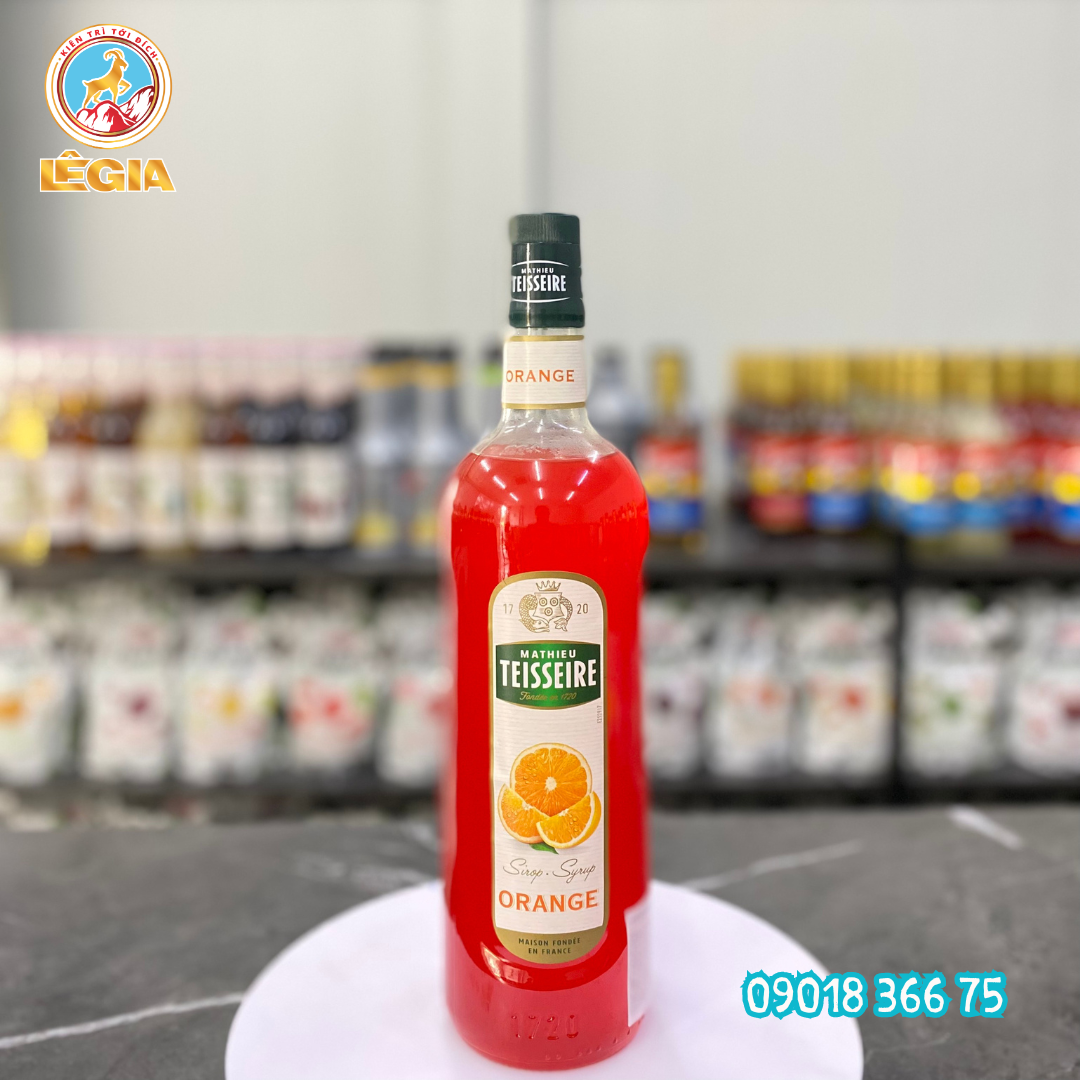 Siro teisseire cam 1000ml - teisseire orange syrup 1000ml
