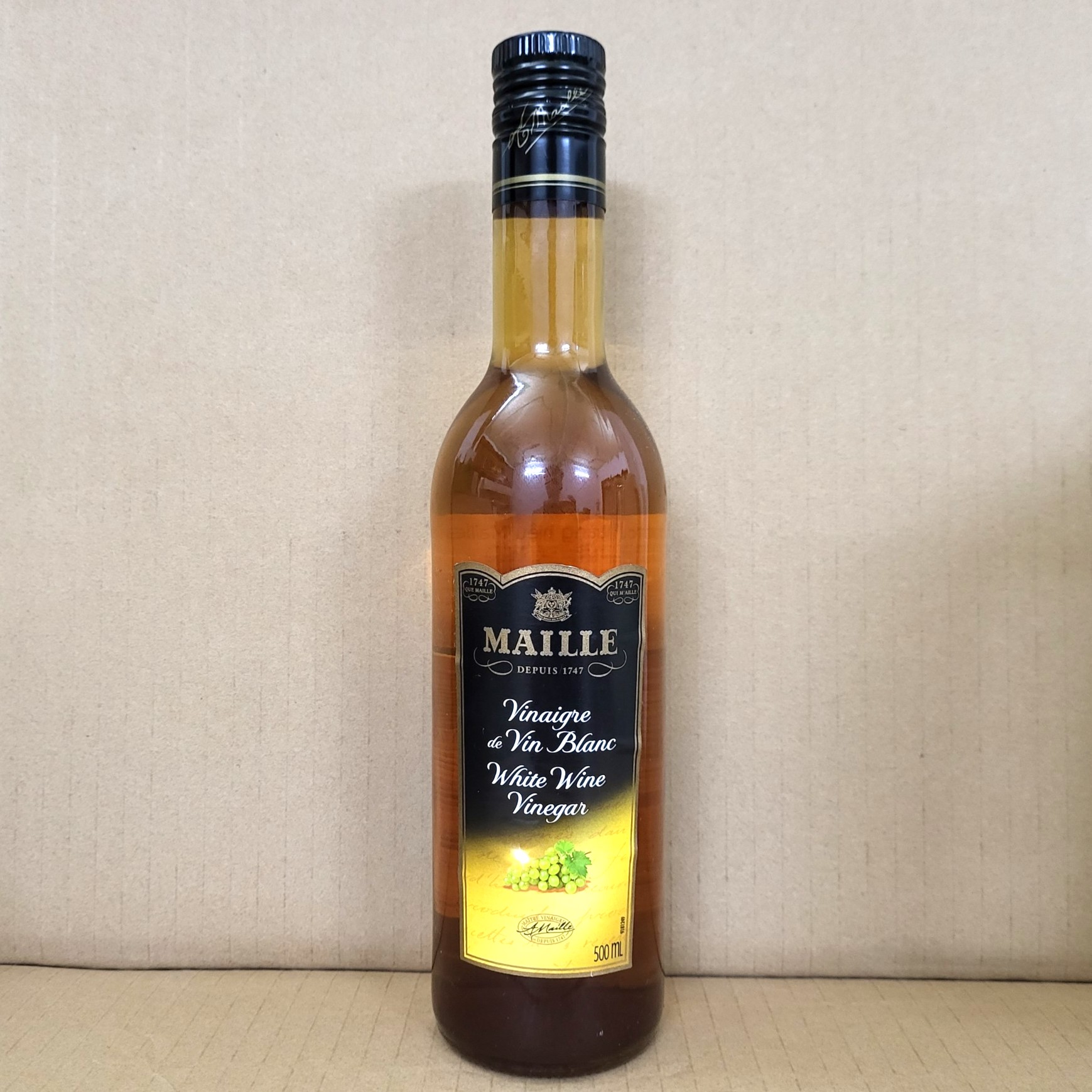 [Chai 500ml] GIẤM RƯỢU TRẮNG [France] MAILLE White Wine Vinegar (nvt)