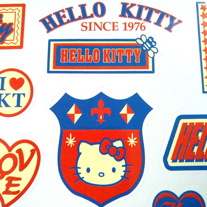 Tấm sticker dán chủ đề HELLO KITTY ( kích thước 18.5cm x 27cm )
