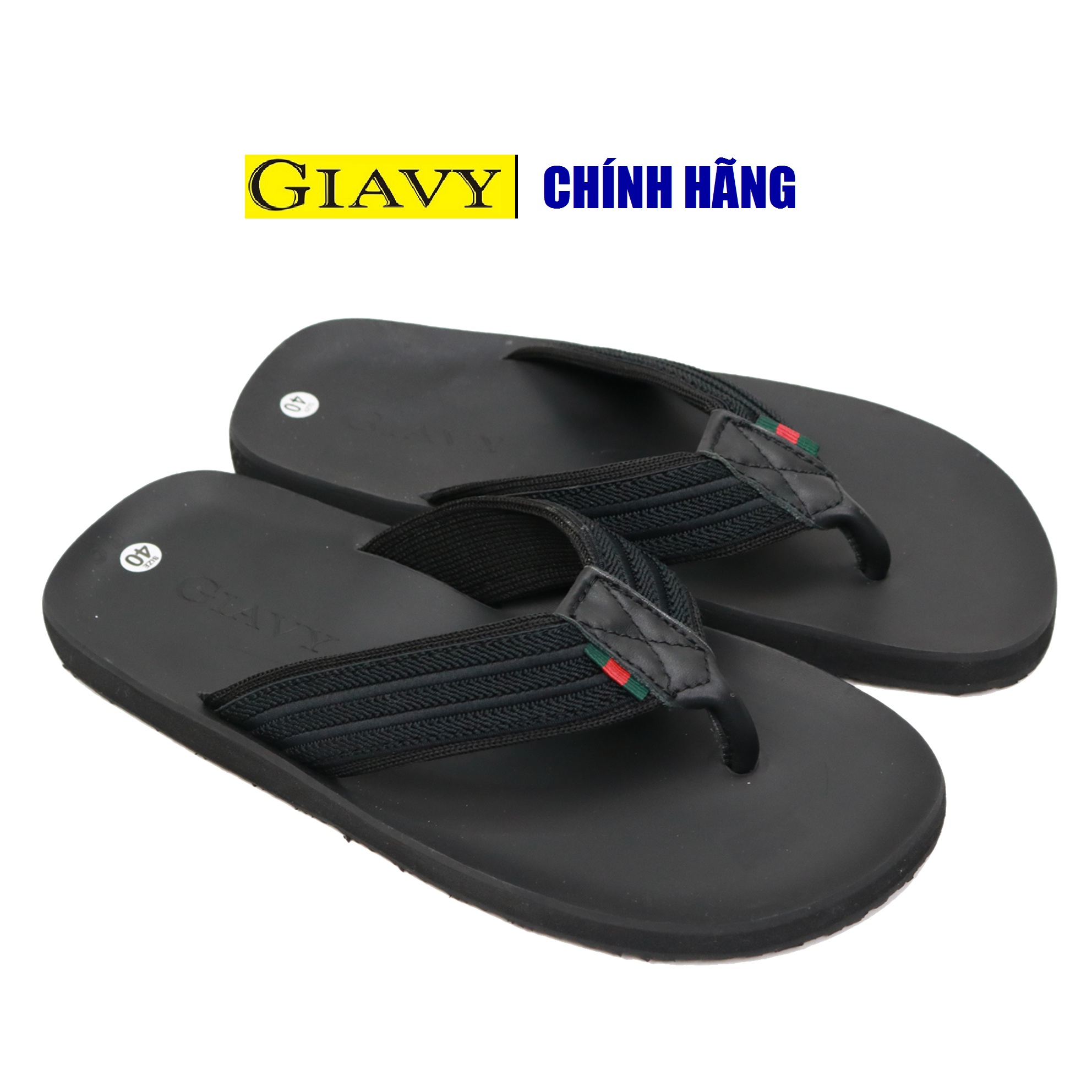 DÉP KẸP NAM GIA VY QUAI DÙ (GIAVY CHÍNH HÃNG TL494 Đế Cao Su)