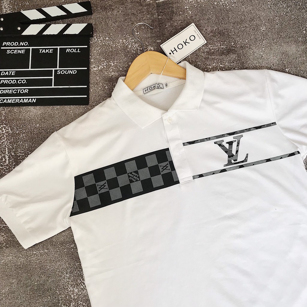[FREESHIP + SALE 36%] Áo thun Nam Nữ Áo Polo cổ bẻ Louis Vuitton