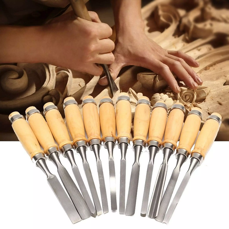 Bộ 12 mũi đục gỗ