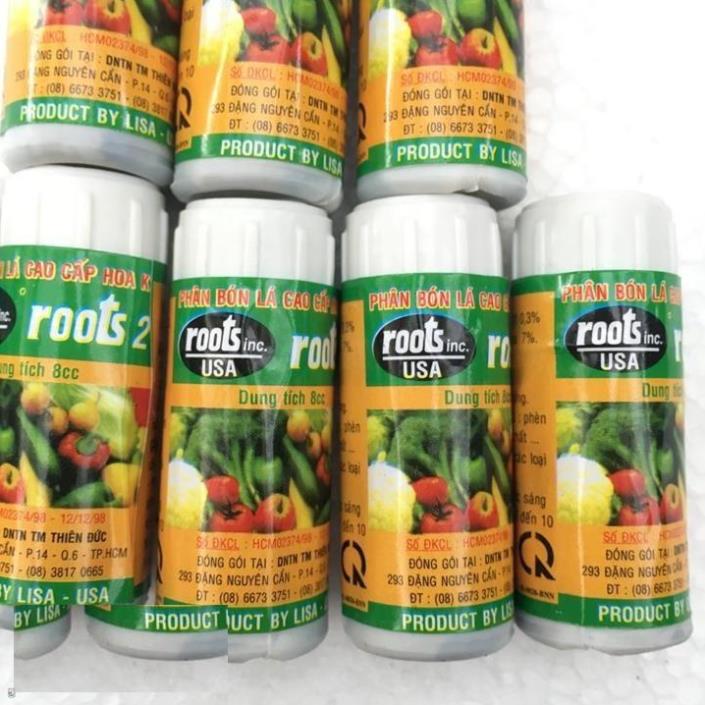 Vỉ 10 ống phân bón lá cao cấp kích rễ Roots 2 nguyên liệu nhập khẩu USA ống 8ml