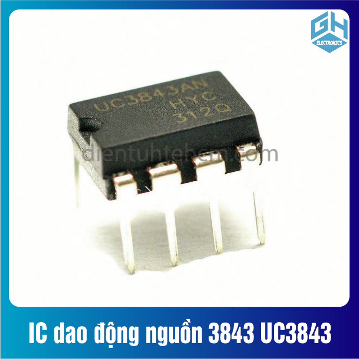 Combo 2 con ic uc3843 uc3843an ic dao động nguồn 3843 dip-8