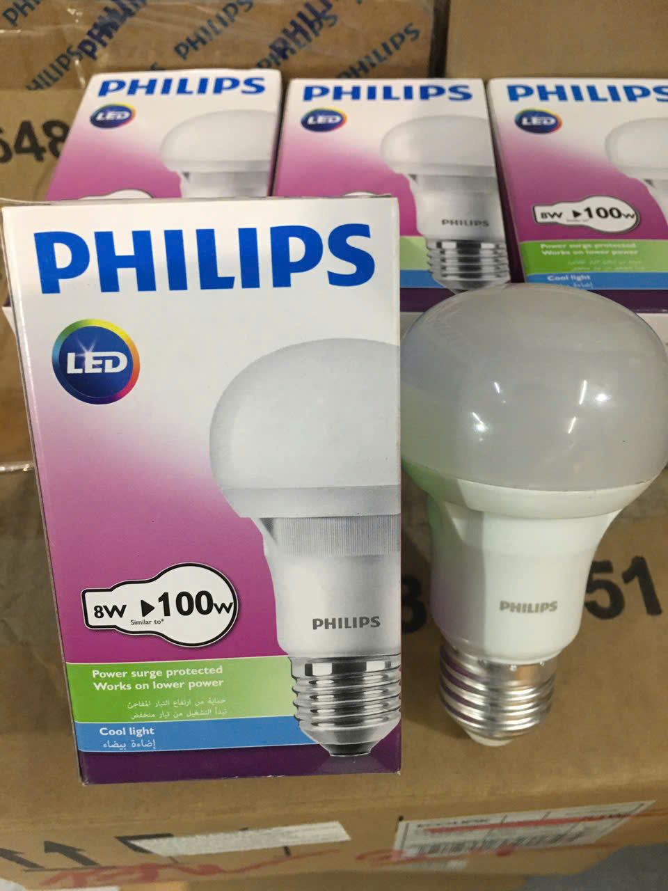 bóng Led buld ECOBRIGHT 8w Philips