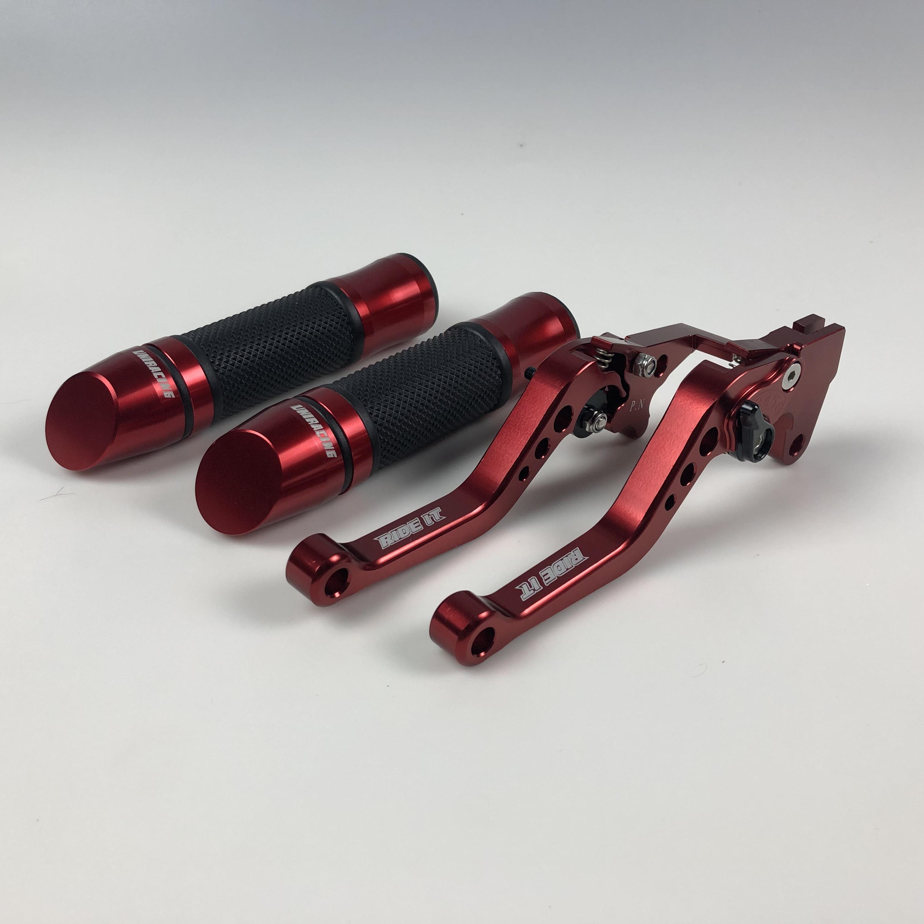 COMBO2 Bao tay gù xéo + tay thắng 6 số tăng chỉnh dùng cho các dòng xe  WINNER / RAIDER / SONIC ( màu đỏ) Hoành Sơn