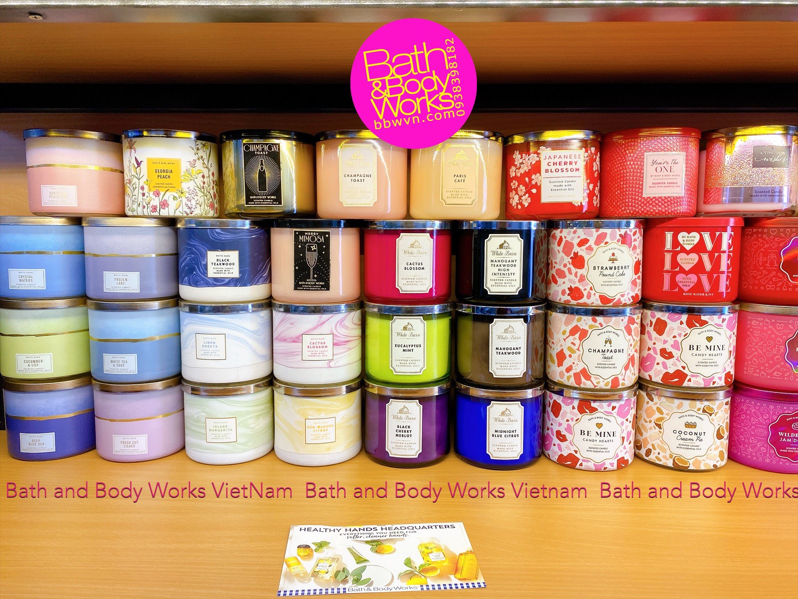 Nến thơm Bath and Body Works Gingham 3 bấc
