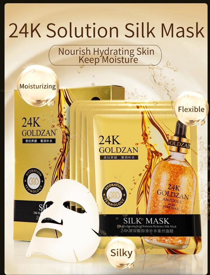 [HCM]MẶT NẠ LỤA VÀNG 24K GOLDZAN SILK MASK