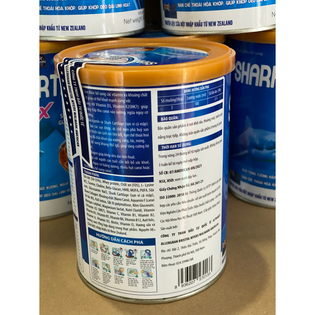 Sữa sụn vi cá mập Shark Cartilage Flex Glucosamin
