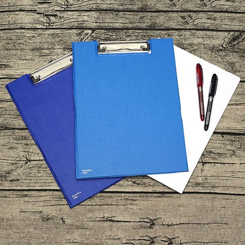 Trình ký Flexoffice A4 kép PVC FO-CB01 (Xanh nhạt)