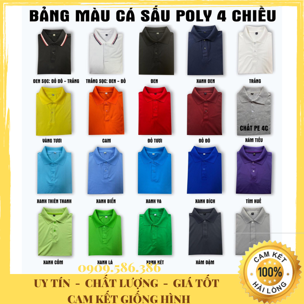 Áo Thun Polo Nam Nữ Cao Cấp Đủ Size Chất Đẹp