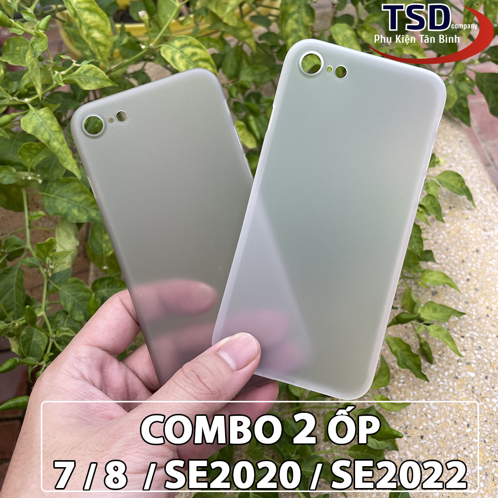 Combo 2 Ốp Lưng Trong Nhám Unibody Siêu Mỏng Cho iPhone 7 / 8 / SE2020 / SE2022