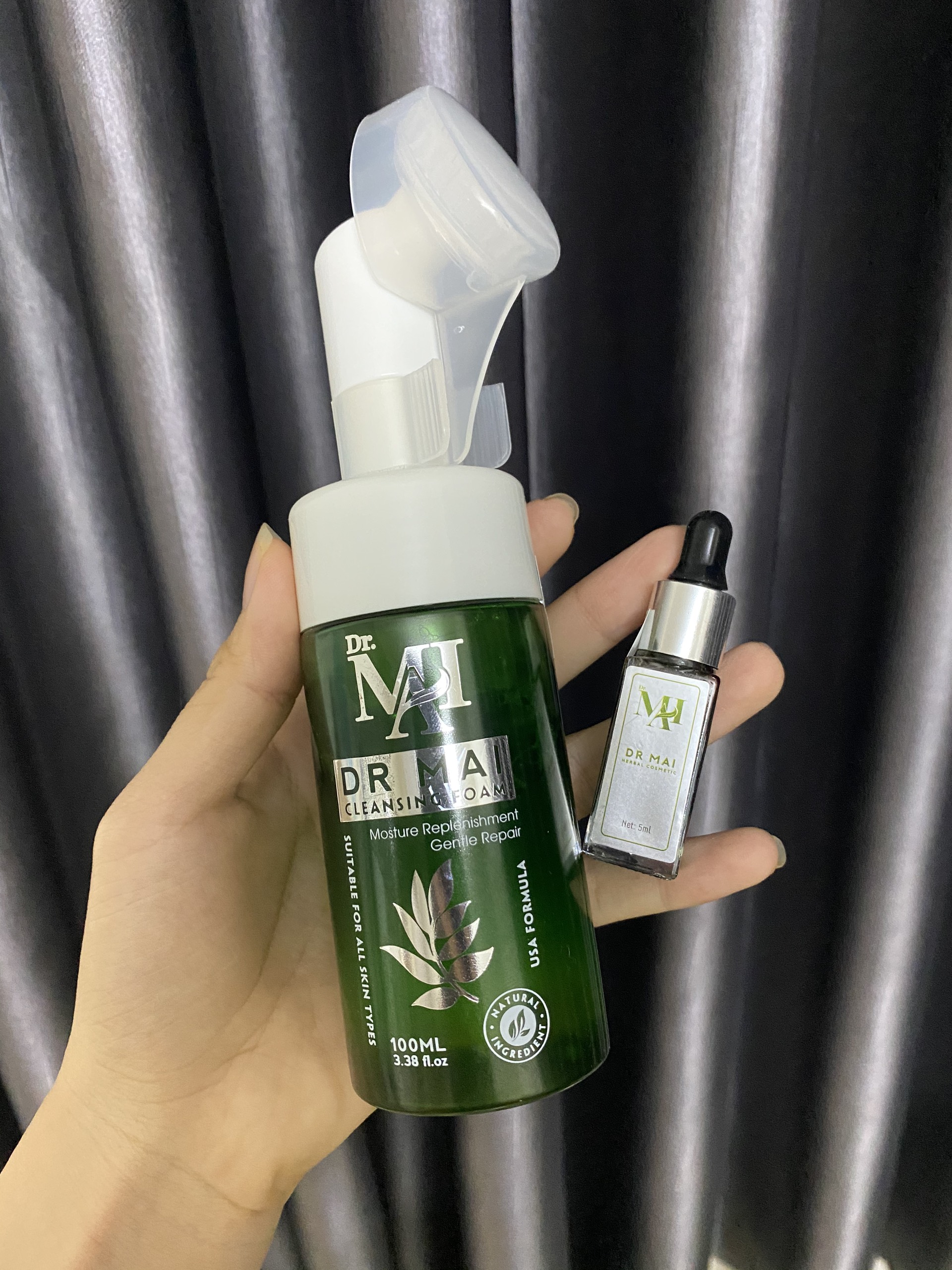 Combo Dr Mai 2 món sữa rửa mặt và serum