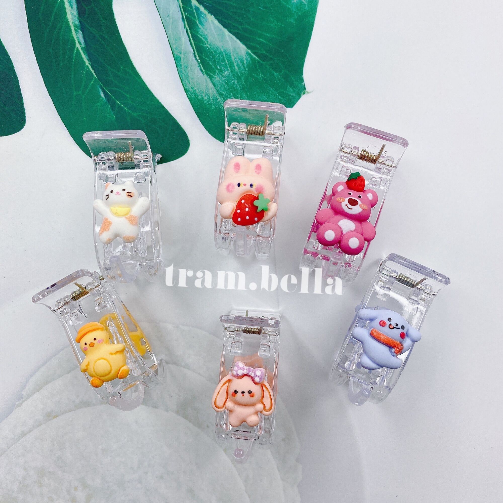 Kẹp tóc càng cua hình 3 răng - Trâm Bella