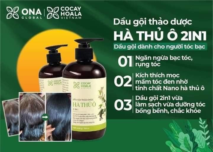 DẦU GỘI THẢO DƯỢC HÀ THỦ Ô (dược liệu thiên nhiên)