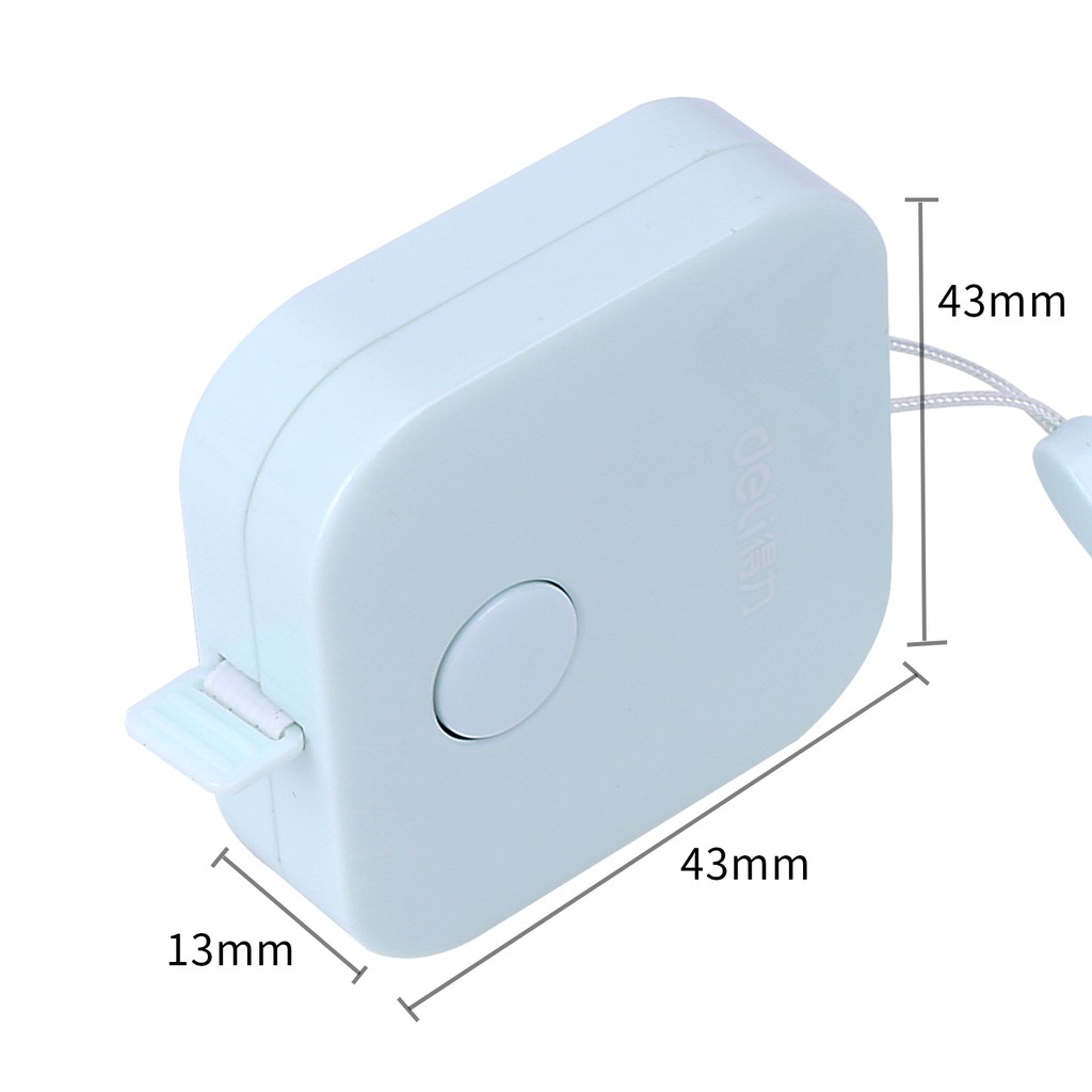 Thước dây da cuộn Deli - 1.5m - 79650