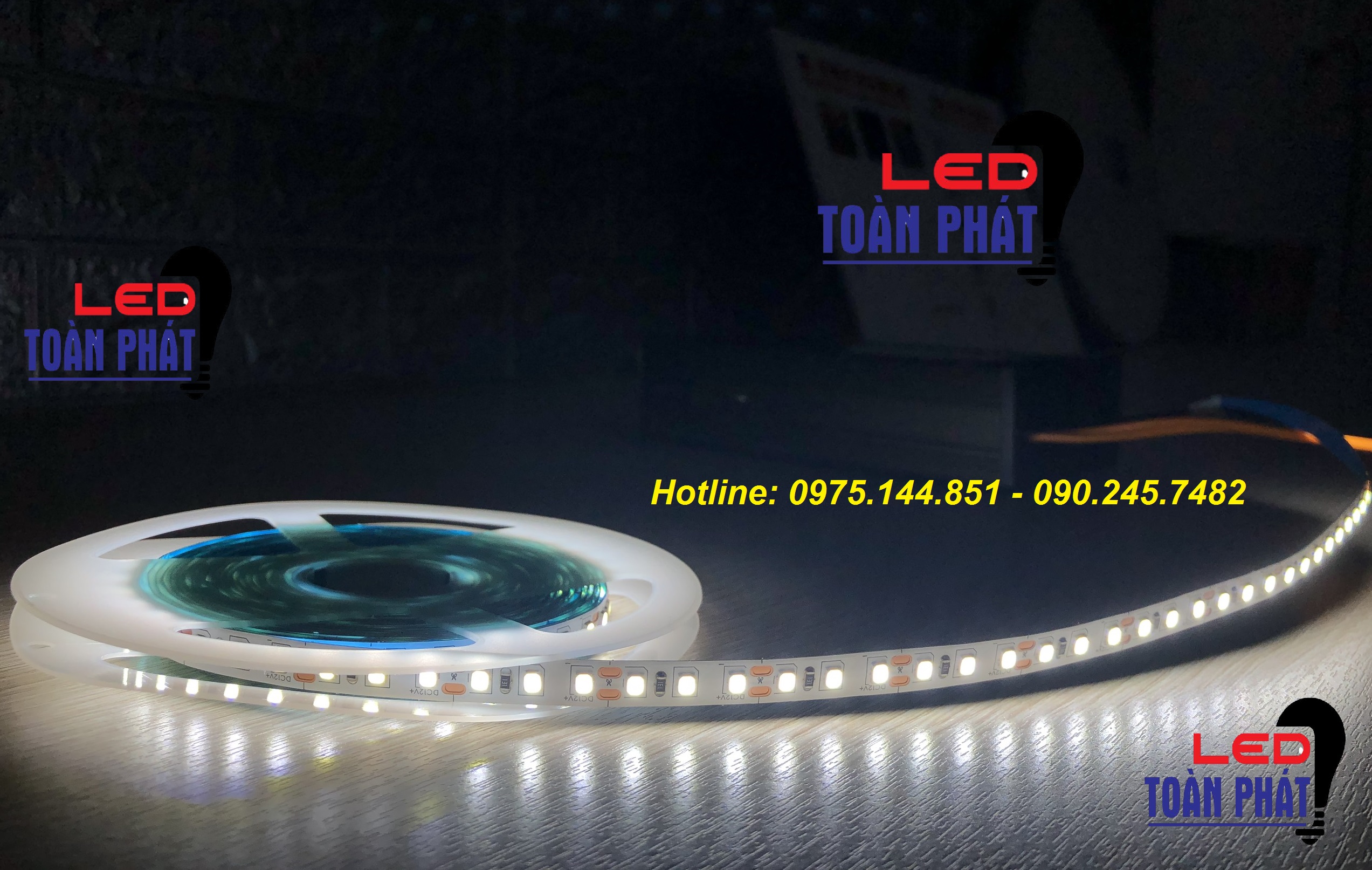 Led Dây 5m 12v Chip 2835 0.2W/LED màu trắng